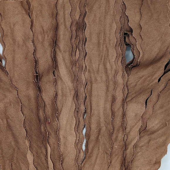GhillieUp.Com Colored Cotton Strips - Cedar Brown - 3 Foot Length